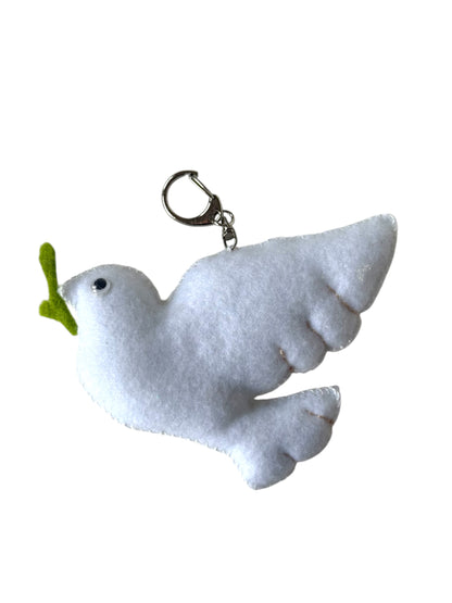 White Dove Keychain