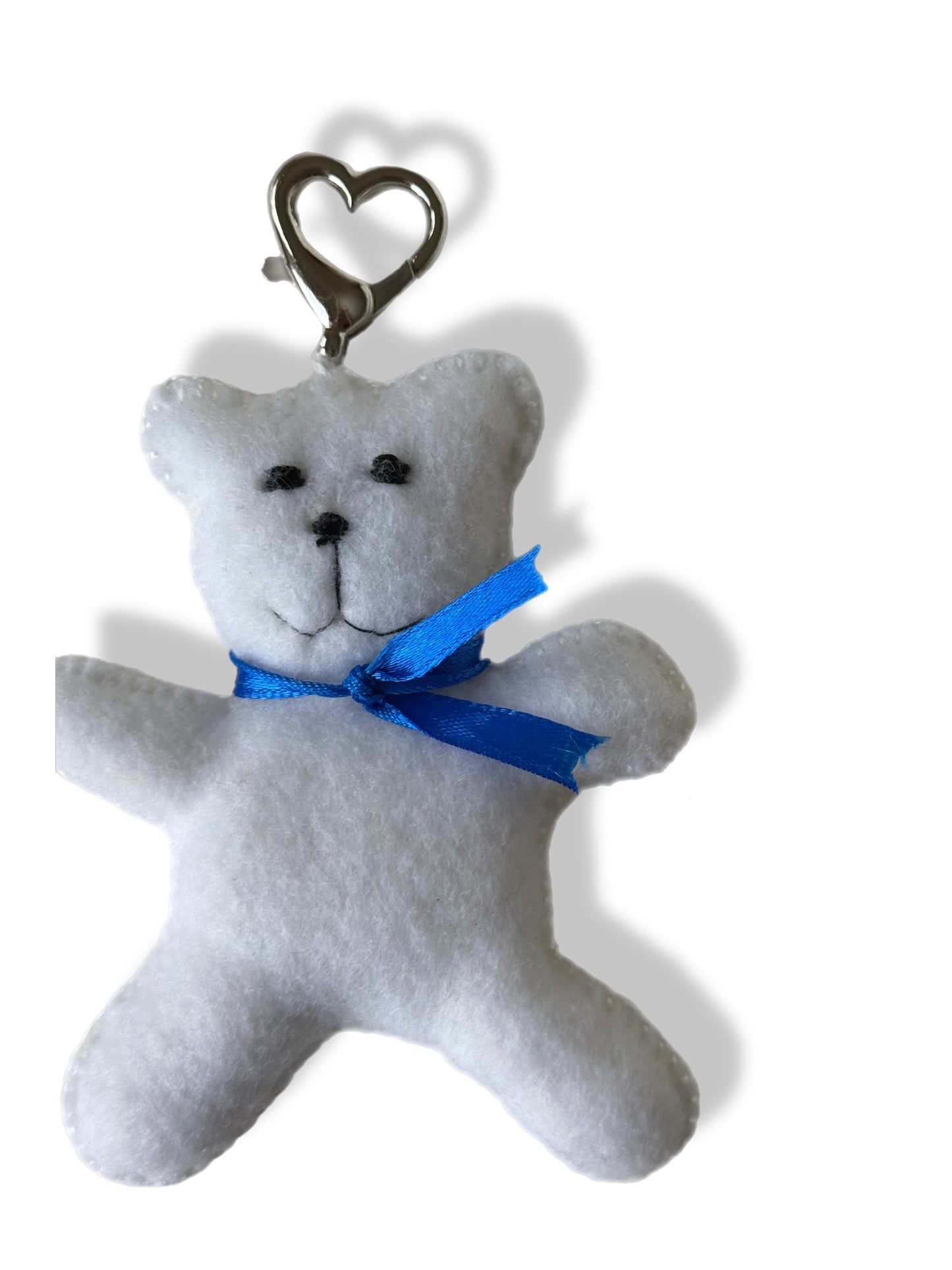 Handmade Felt Teddy Bear Keychain