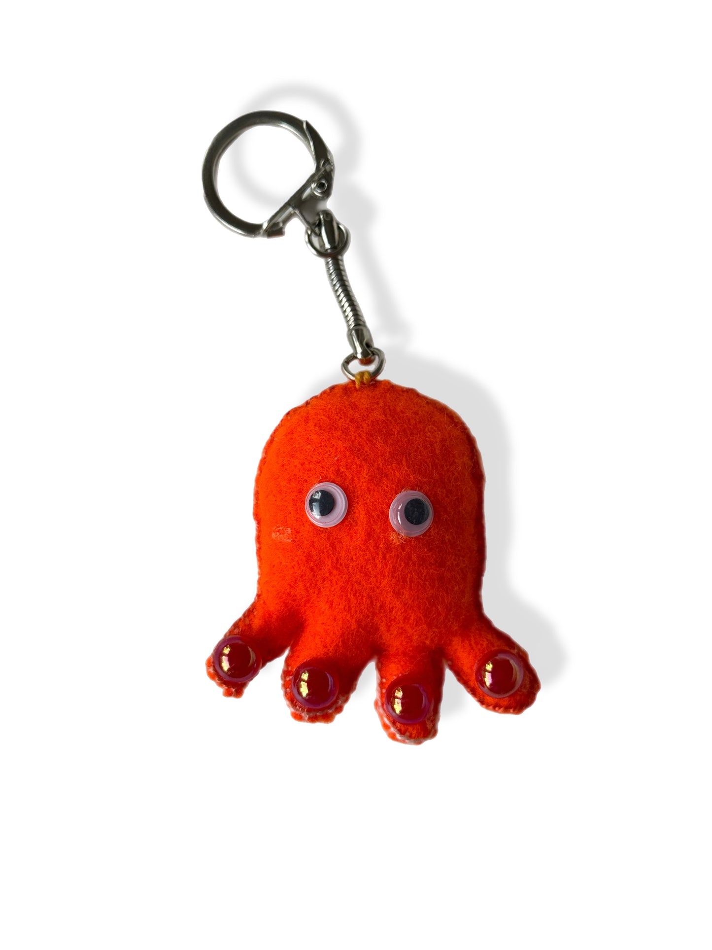 Pearly the Pocket Octopus Felt Keychain