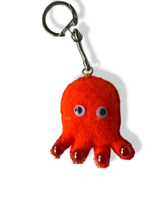 Pearly the Pocket Octopus Felt Keychain