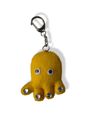Pearly the Pocket Octopus Felt Keychain