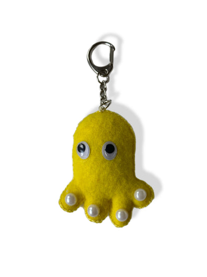 Pearly the Pocket Octopus Felt Keychain