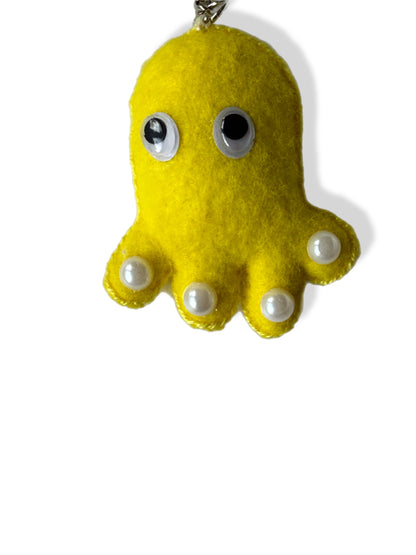 Pearly the Pocket Octopus Felt Keychain