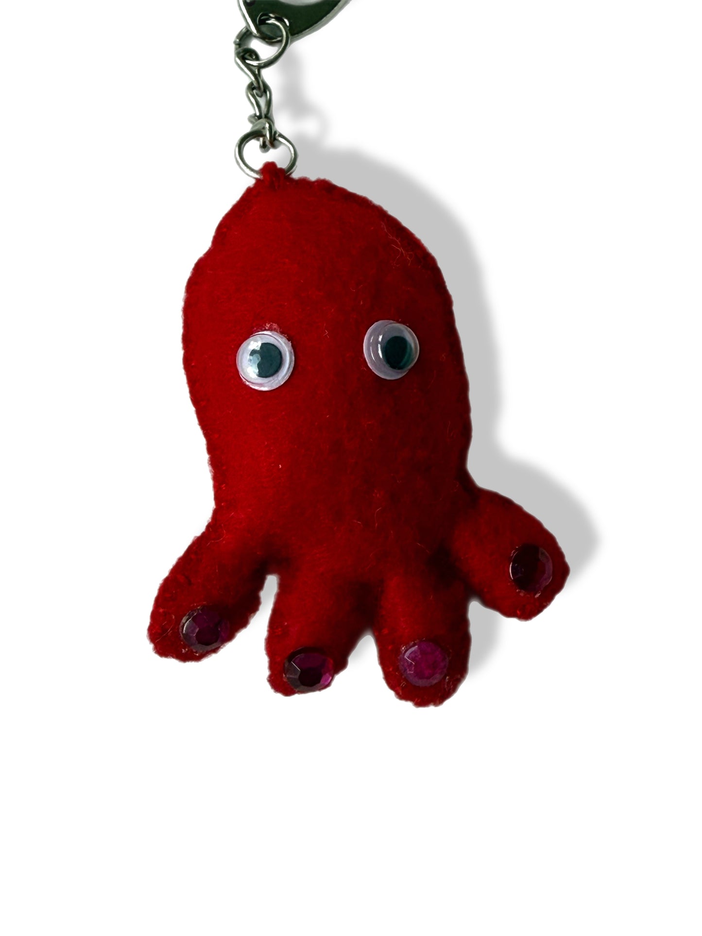 Pearly the Pocket Octopus Felt Keychain