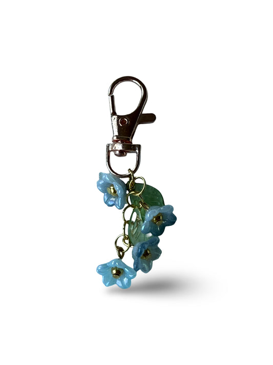 🌸 "Forget-Me-Not Bloom" Keychain Charm