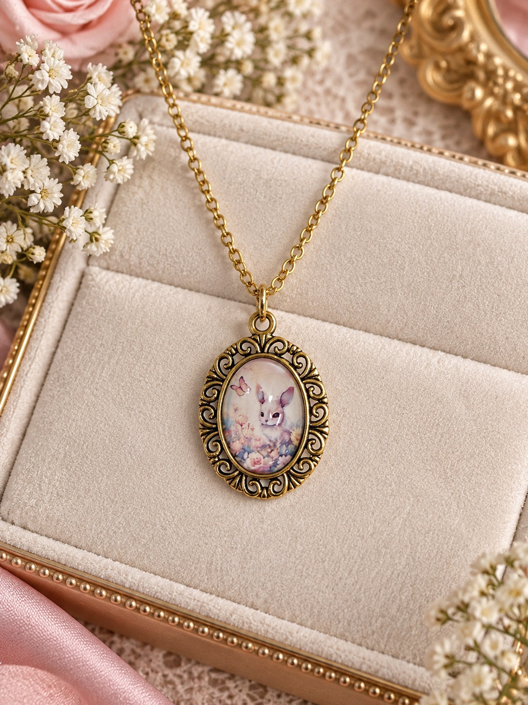 Bramblebelle Bunny fairycore cottagecore necklace