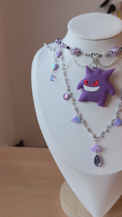 🕯️ Gengar’s Midnight Charm Necklace