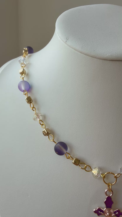 Amethyst Cross Necklace