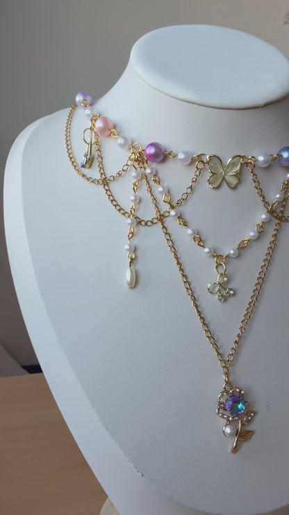 Celestia Rosewing Necklace 🦋🌹