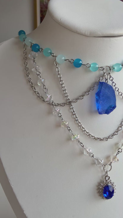 Apoloniya Necklace ✧ Celestial Blue Elegance