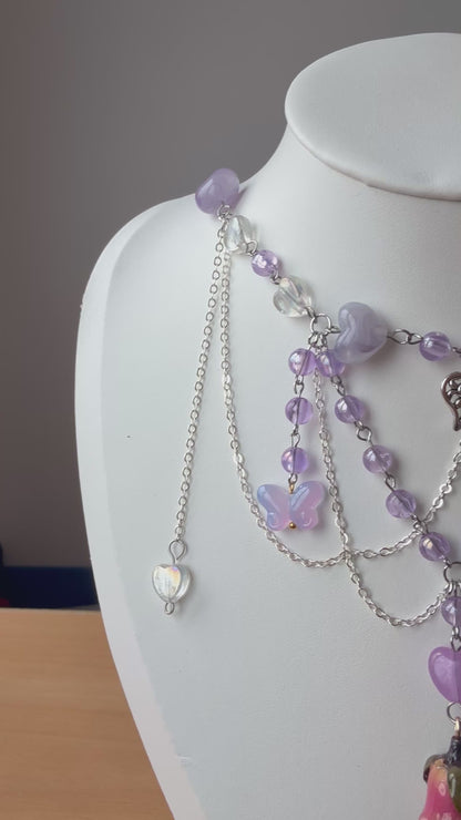 ✨ Soraya Bloomveil – Enchanted Rose Necklace ✨