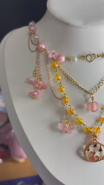 Aurelia – Moon Cat Fairycore Necklace