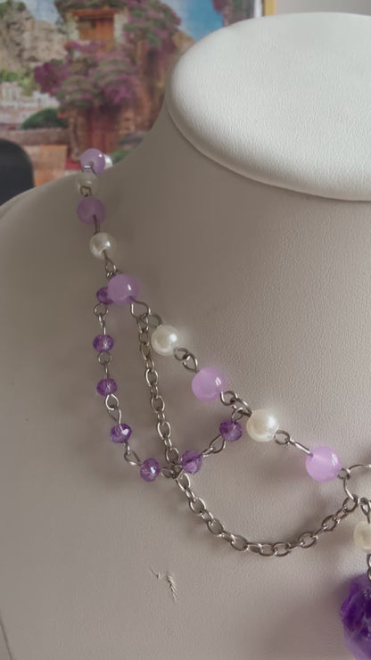✨ Althea – Amethyst Moonlight Choker ✨