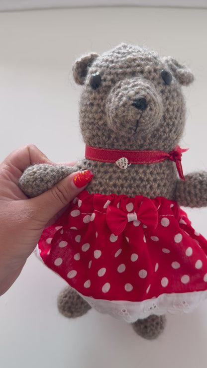 Handmade Crochet Dressed Teddy Bear 🧸✨
