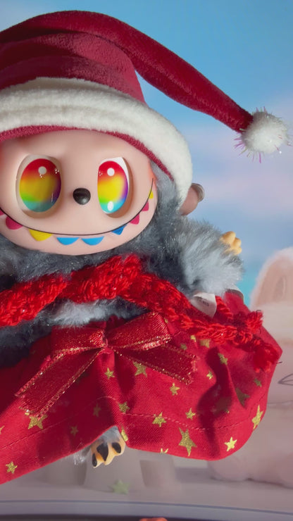 Lafufu “Starry Santa Dream” Plush Charm 🎄⭐