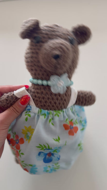 Handmade Crochet Dressed Teddy Bear 🧸✨